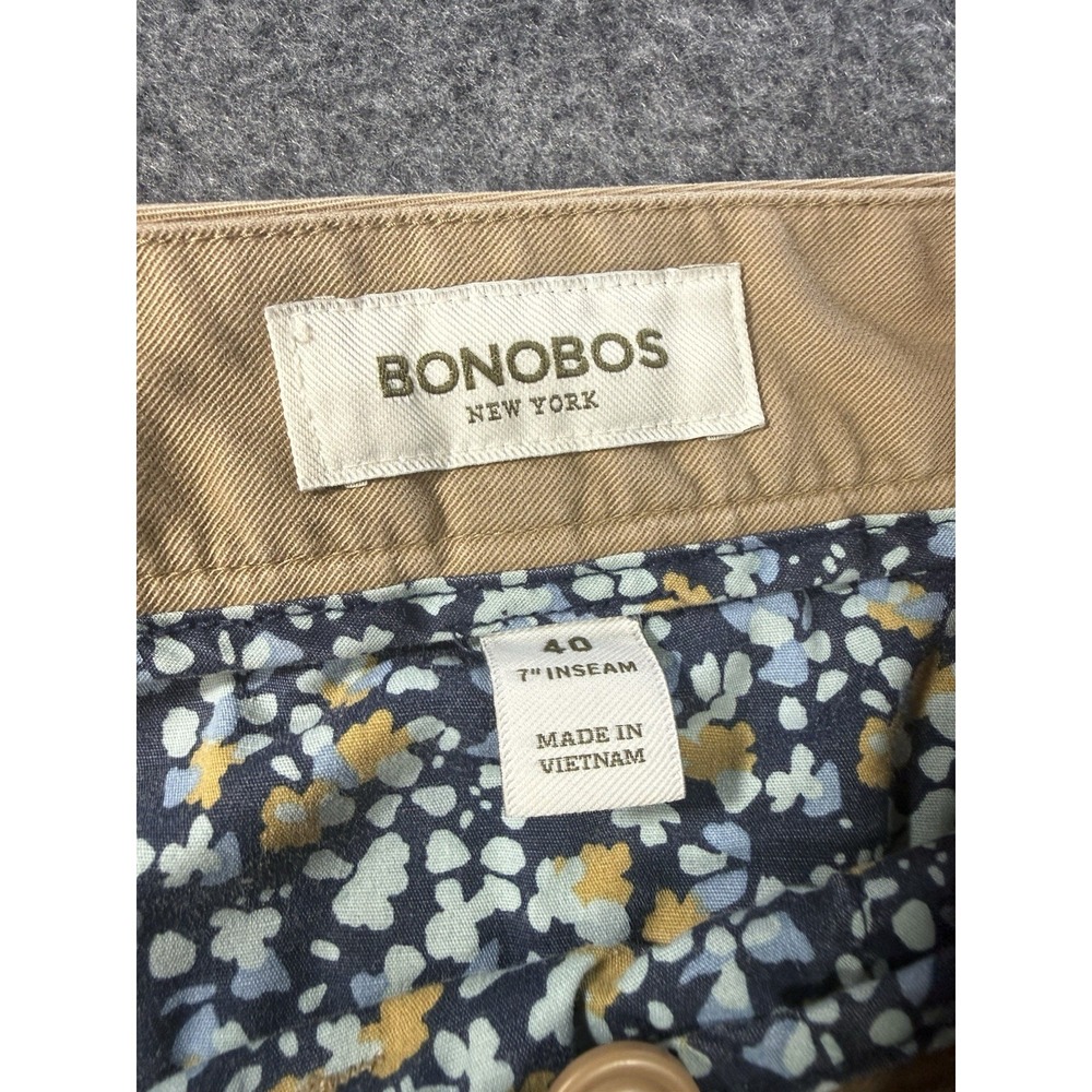 Bonobos Mens Chino Shorts Size 40 Khaki - Picture 2 of 8